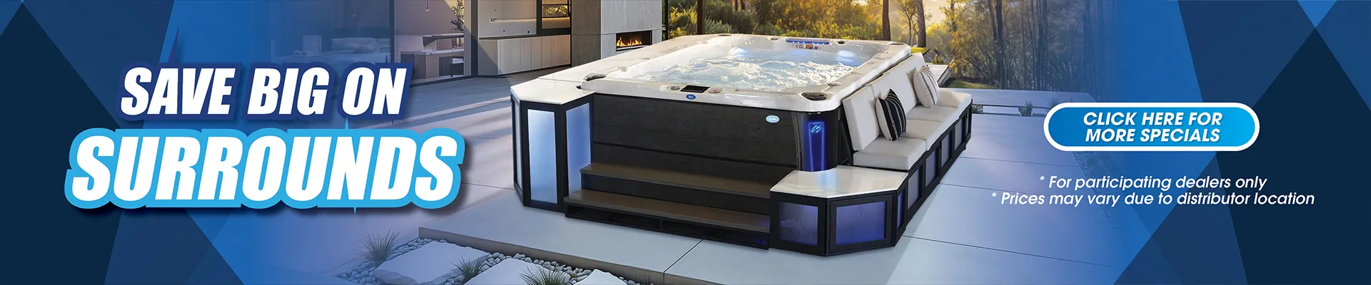 Calspas hot tub being used in a family setting - Miramar