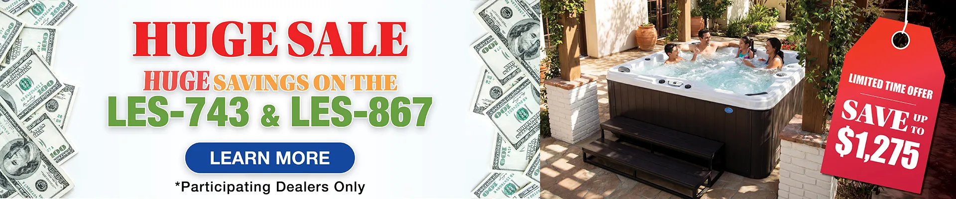 Calspas hot tub being used in a family setting - Miramar